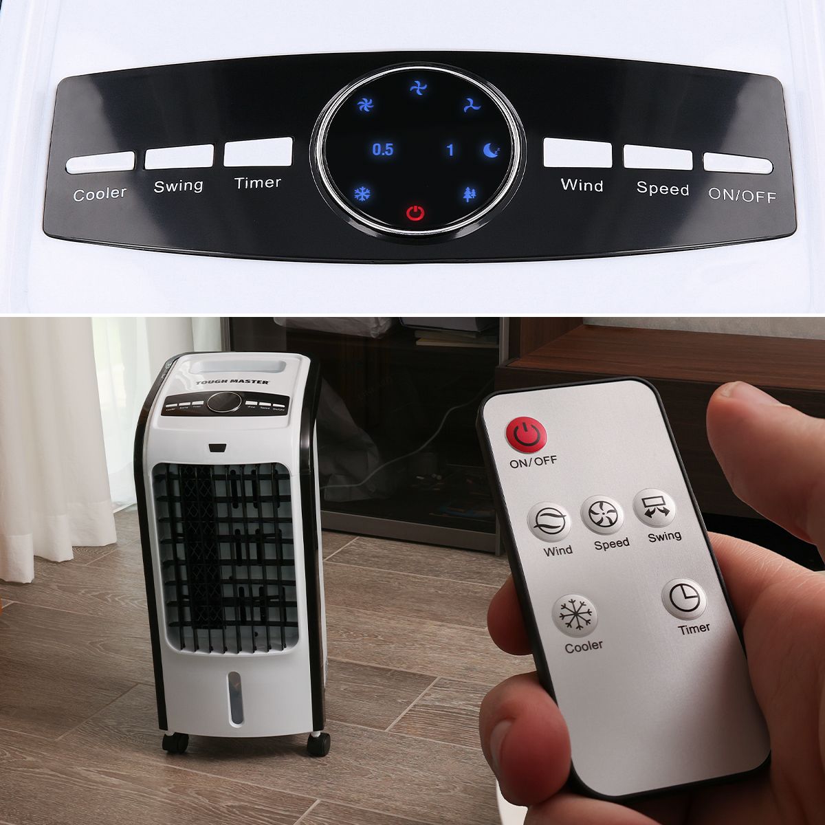 Nešiojamas kondicionierius, oro drėkintuvas, su vandens ir ledo rezervuarais Tough Master TM-AC270DW