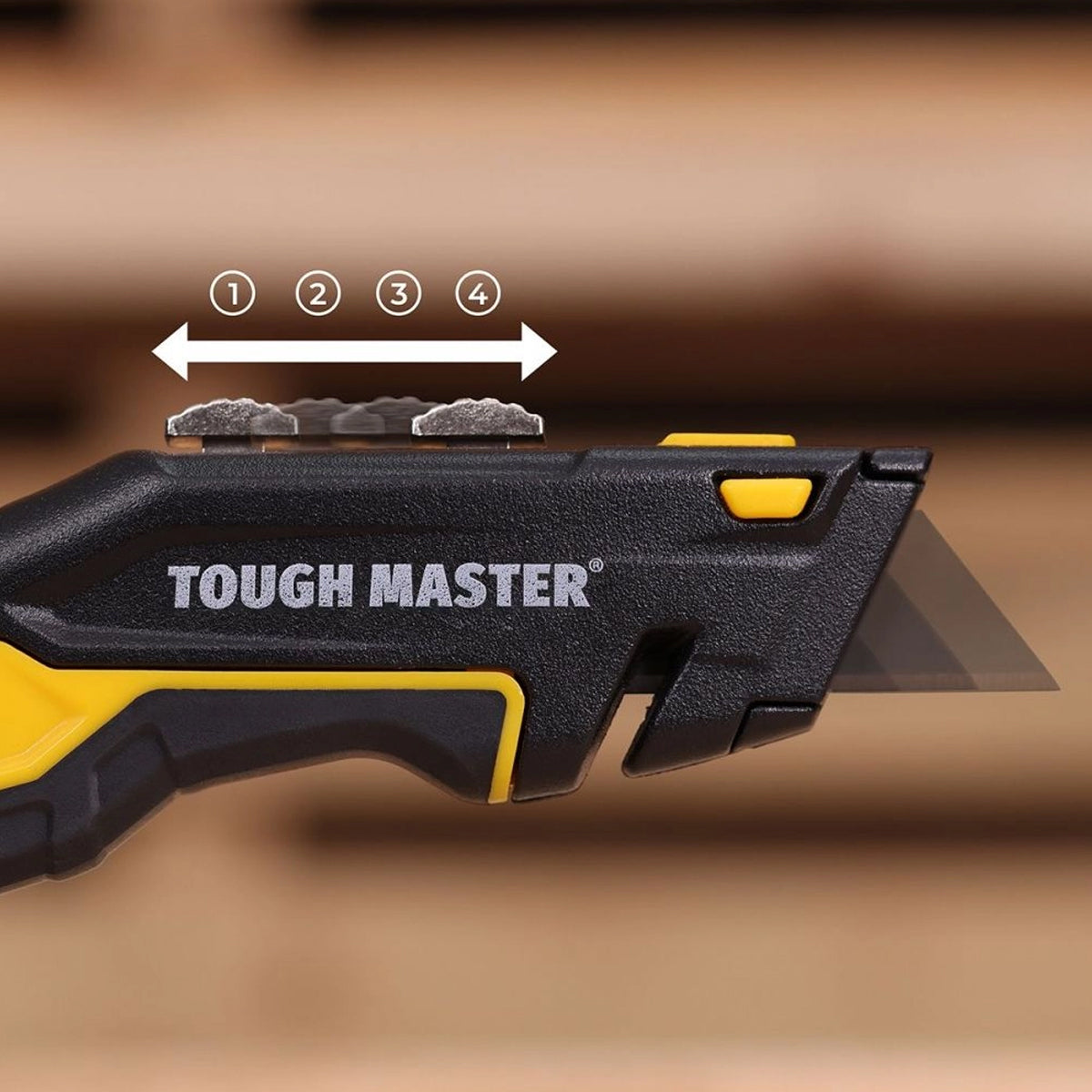 Trapecinis peilis su keičiama geležte +4 geležtės Tough Master UTK184