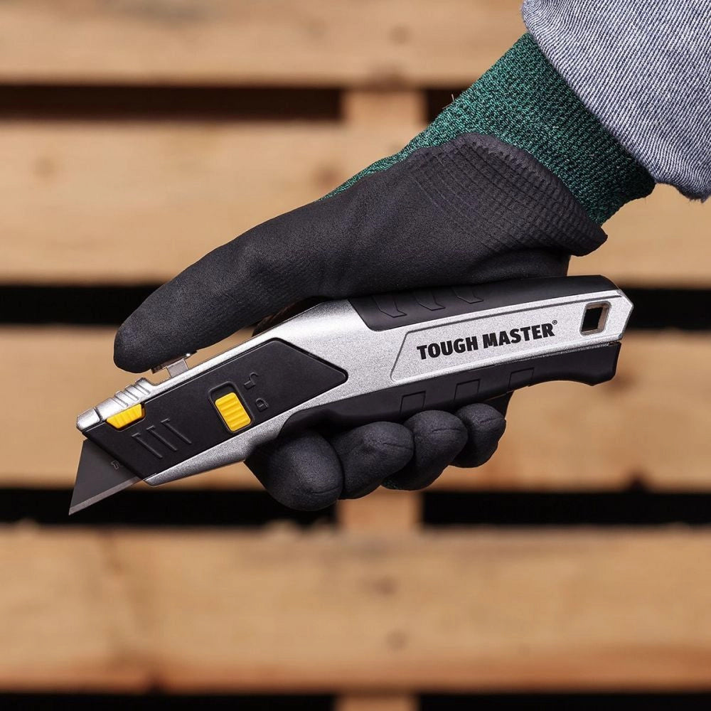 Trapezoidal knife with replaceable blade +4 blades Tough Master M-UTK194A