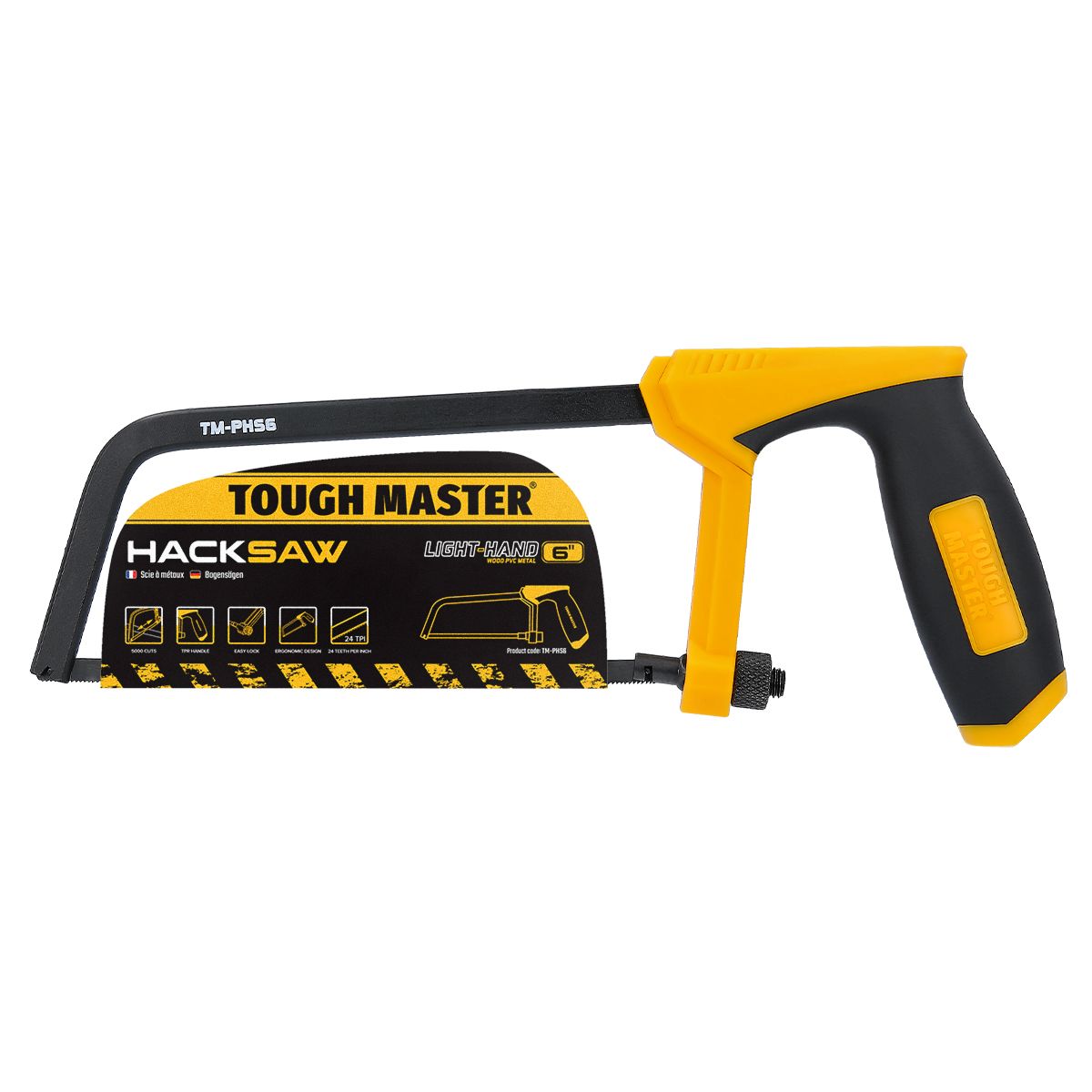 Rankinis siaurapjūklis, ergonomiška rankena 150mm Tough Master TM-PHS6