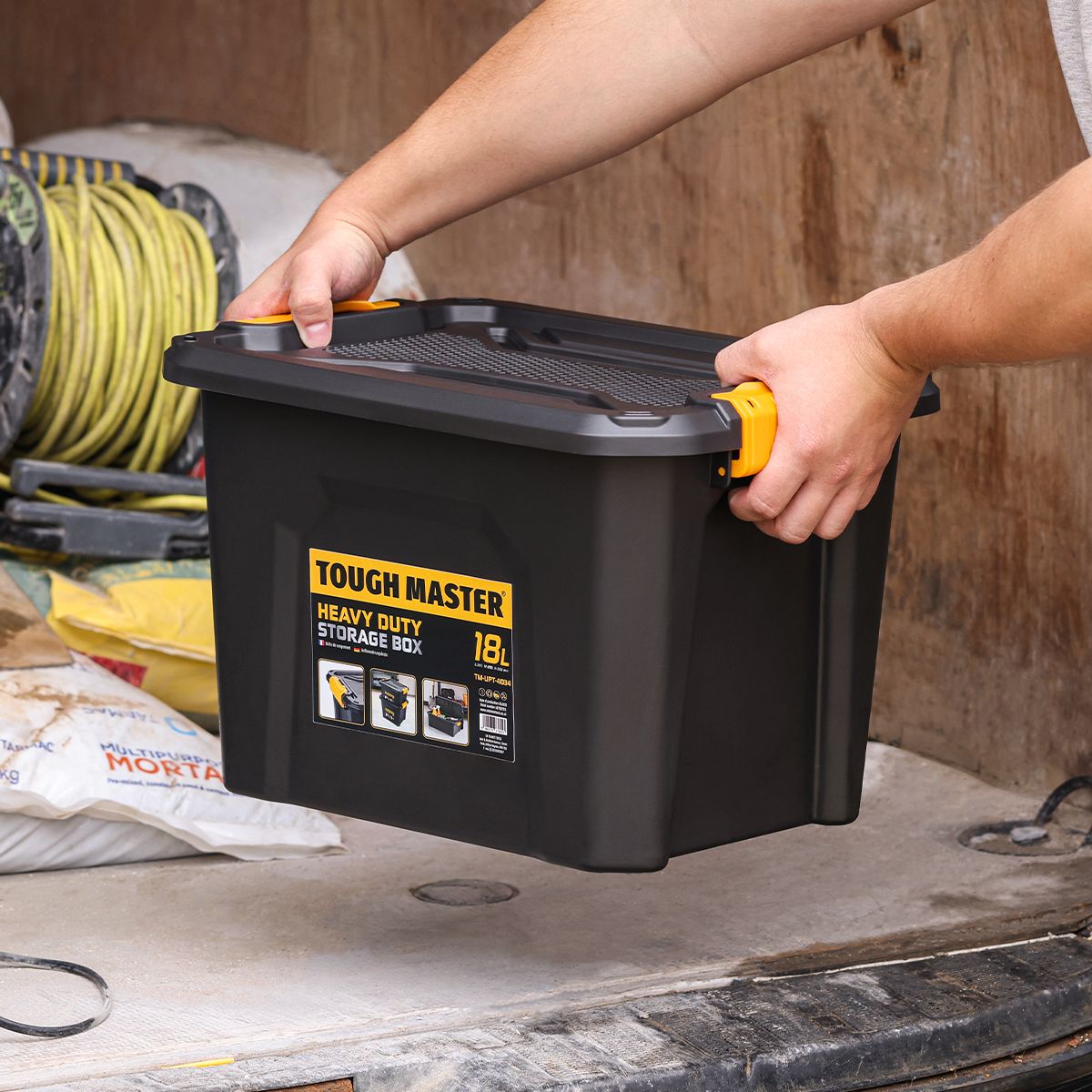 Plastikinė daiktadėžė , dėžė sandeliavimui, 18l Tough Master TM-UPT-4034