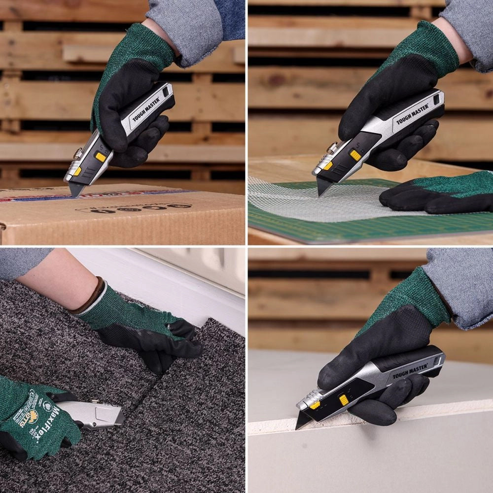 Trapezoidal knife with replaceable blade +4 blades Tough Master M-UTK194A