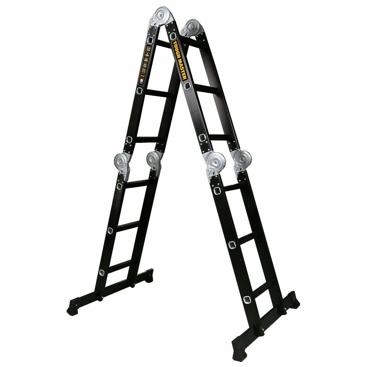 Aliuminės sulankstomos daugiafunkcinės kopėčios  340cm 3,4m Tough Master ML-103C