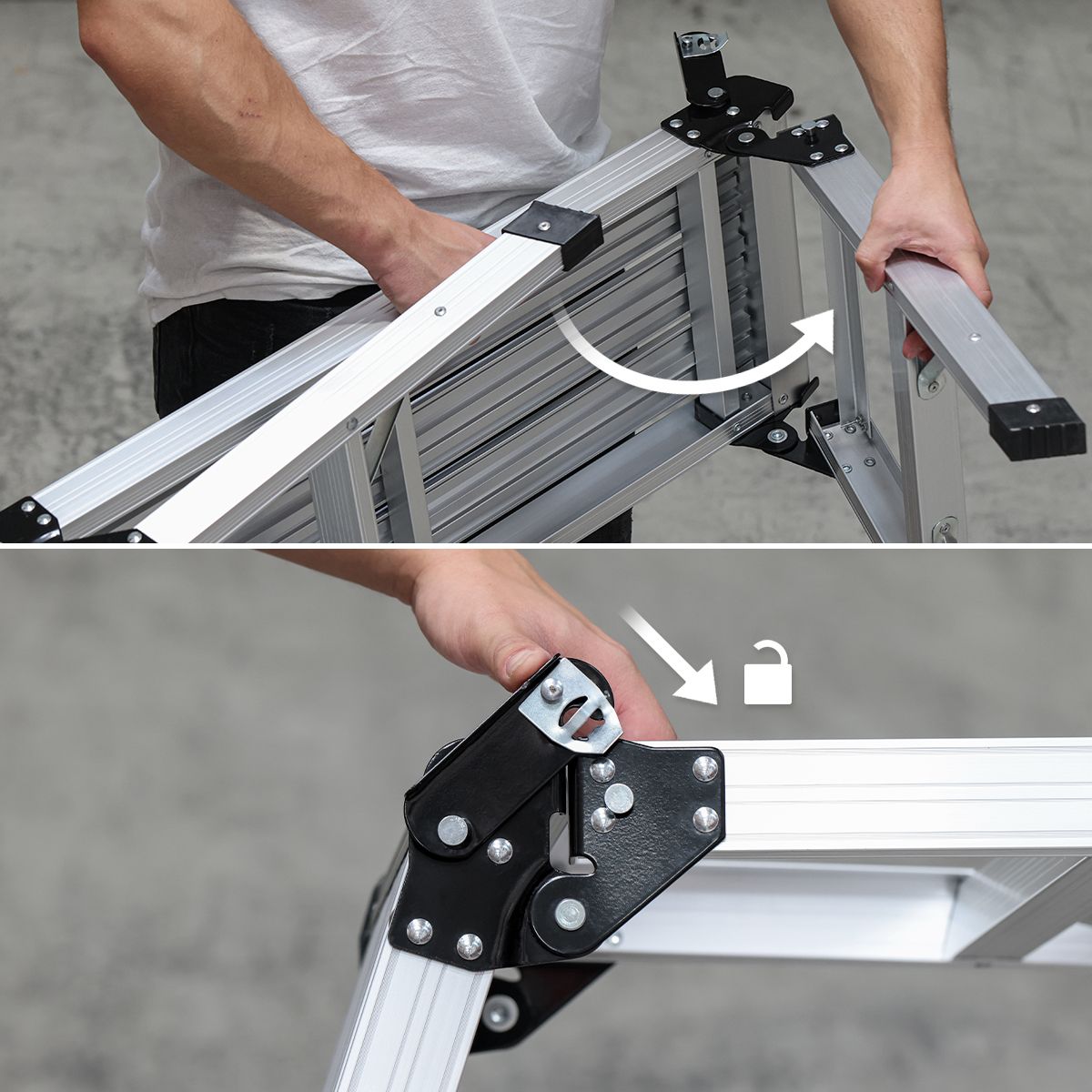 Platforma darbui, aliumininė 76 x 30cm Tough Master, ML-203