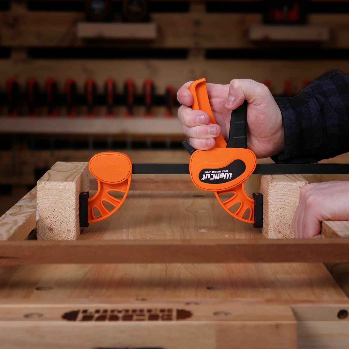 Hand clamps, quick tightening, 60x300mm, clamping force 70kg 2pcs WellCut WC-2QF630