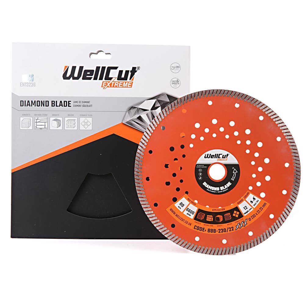 Diamond discs, 2pcs 230x22m WellCut 888-230/22-1