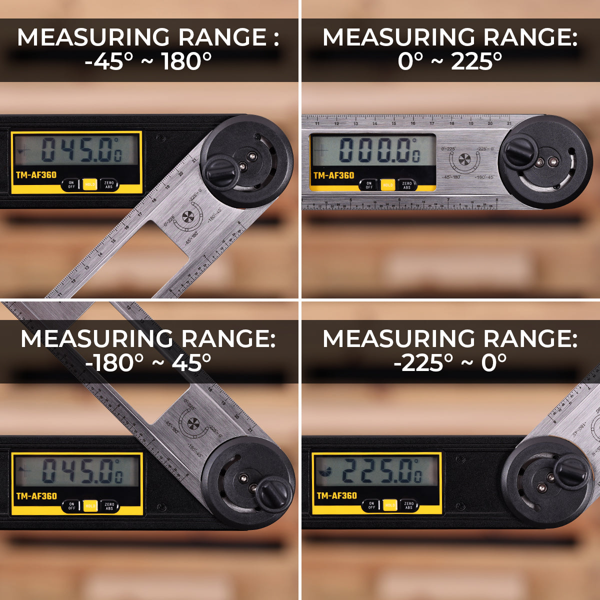 Universal electronic angle 0°-360° Tough Master TM-AF360