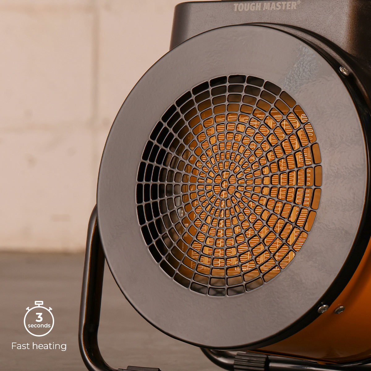 2kw Keramikinis elektrinis šildytuvas dirbtuvėms ir namams Tough Master TM-CFH201N