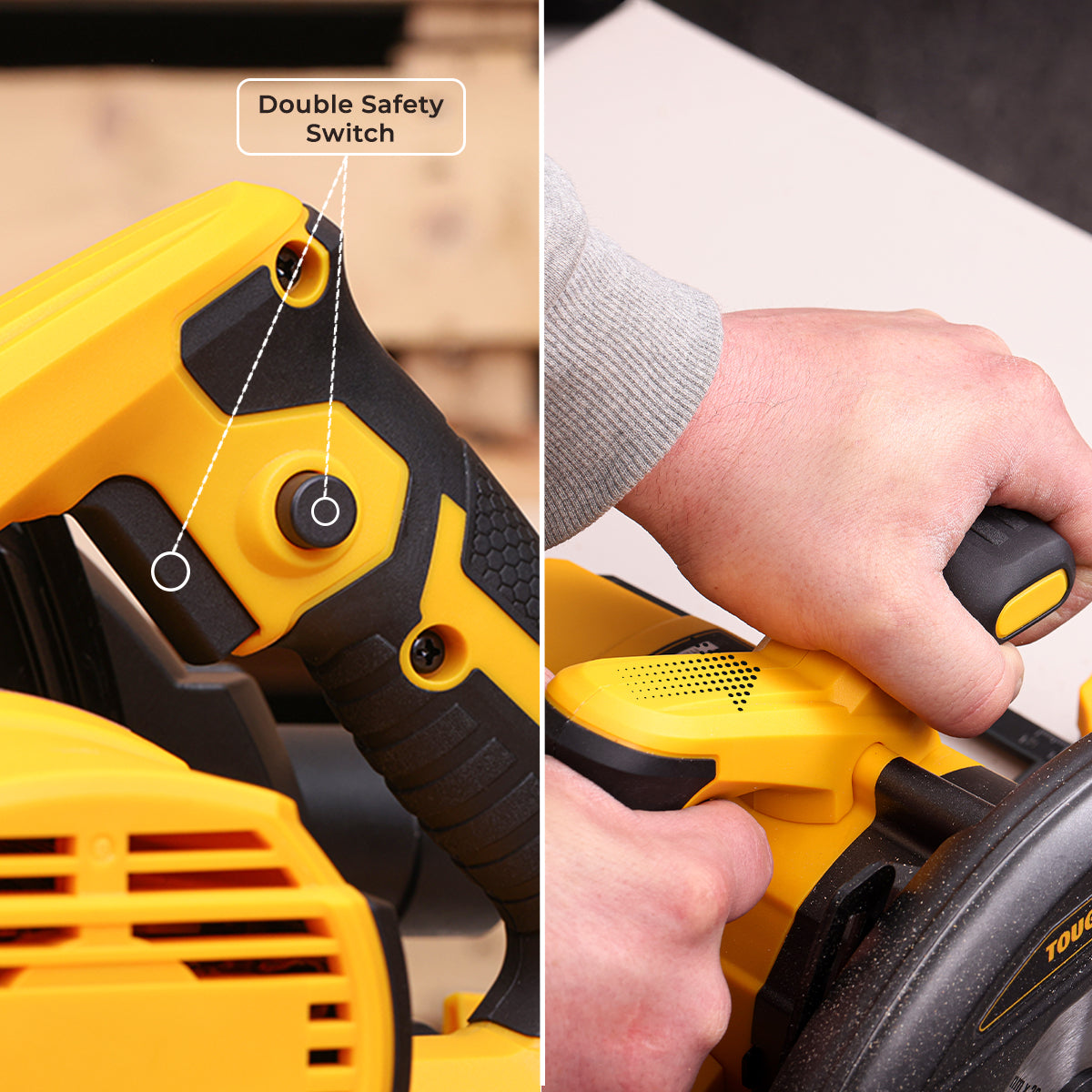 Manual circular saw 1400 W, 5000 rpm TOUGH MASTER TM-CS185