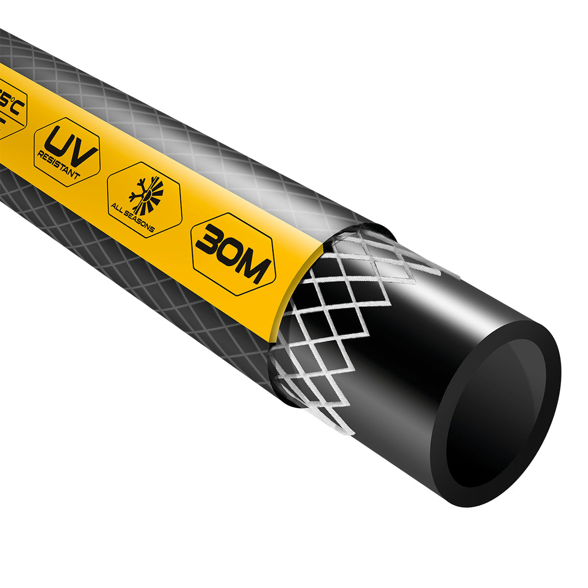 Reinforced garden watering hose, 30m. (-5°C to +65°C) Tough Master TM-GH330