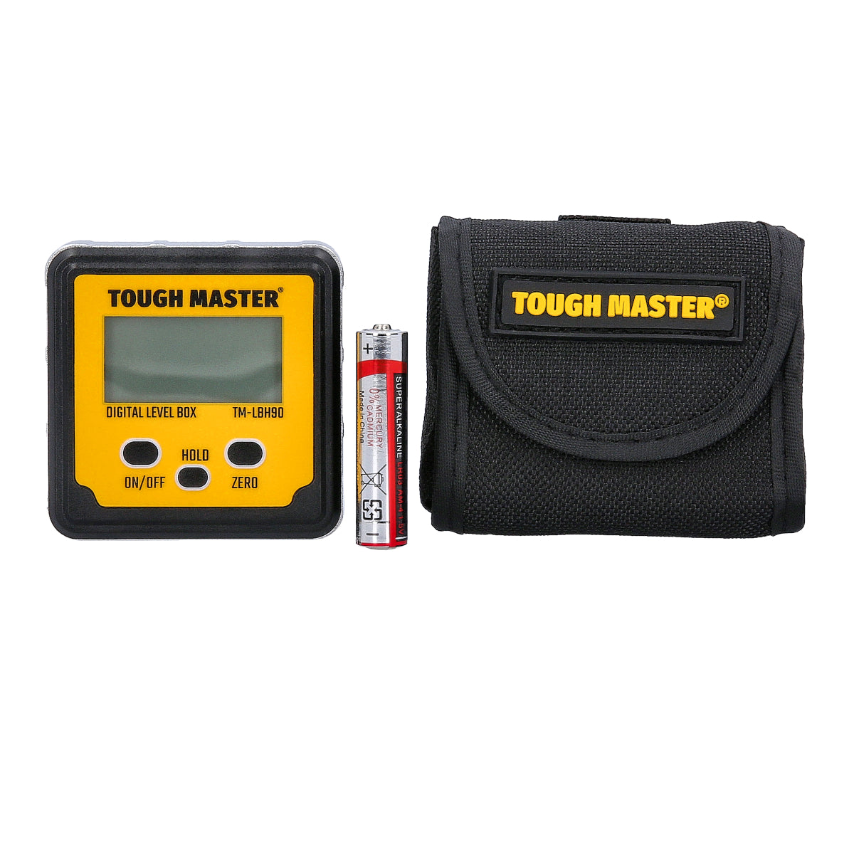 Digital protractor, magnetic Tough Master TM-LBH90