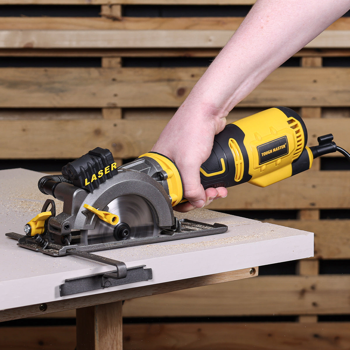 Mini circular saw 705 W, laser guide, 3500 rpm TOUGH MASTER TM-MCS115