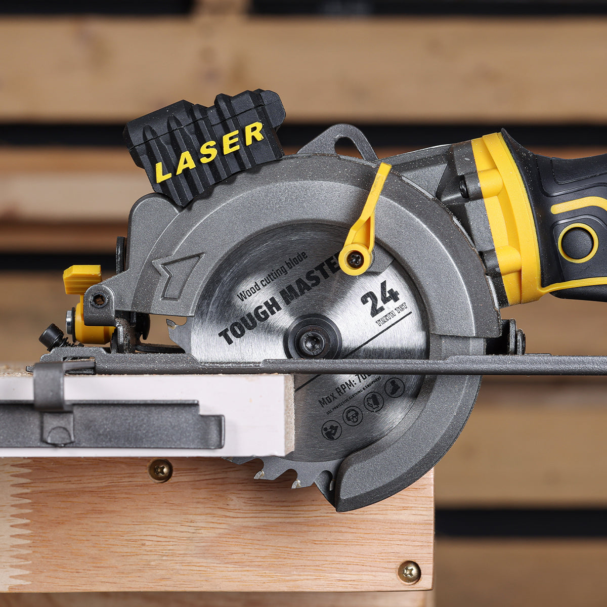 Mini circular saw 705 W, laser guide, 3500 rpm TOUGH MASTER TM-MCS115