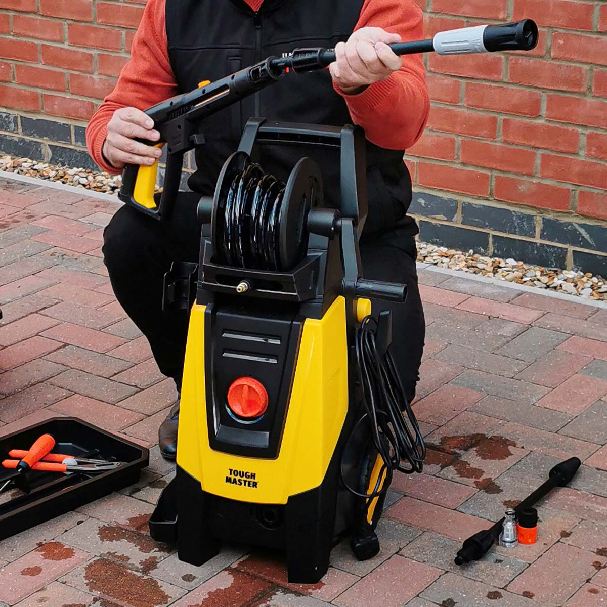 High-pressure washer, washer 2kW, 160 bar Tough Master TM-PW16
