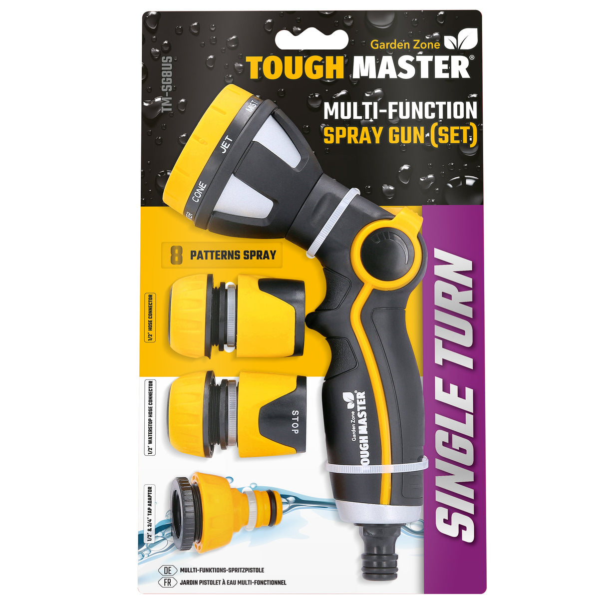 Watering gun, 8 spray modes Tough Master TM-SG8US