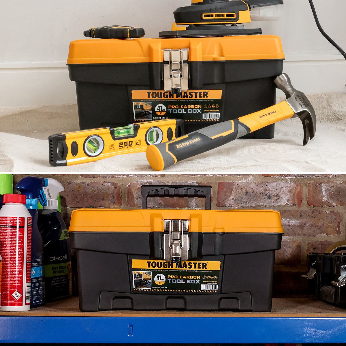 Nešiojama įrankių dėžė, lagaminas 9litrų talpos Tough Master UPT-4005