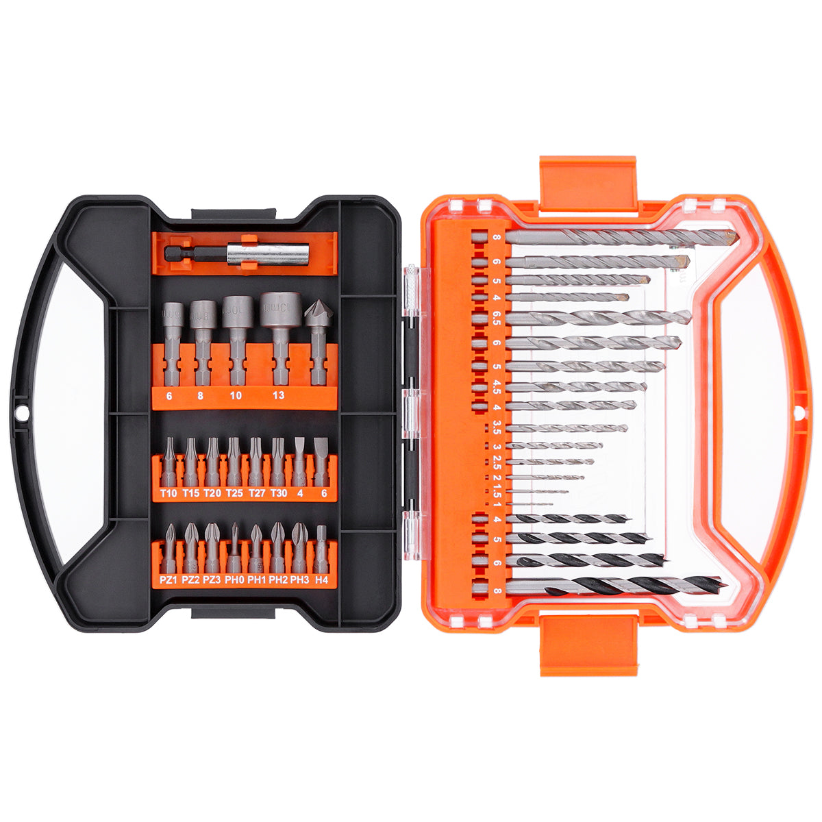 41 Piece WellCut WC-DB41U Screwdriver Bits and HSS Drill Bit Set