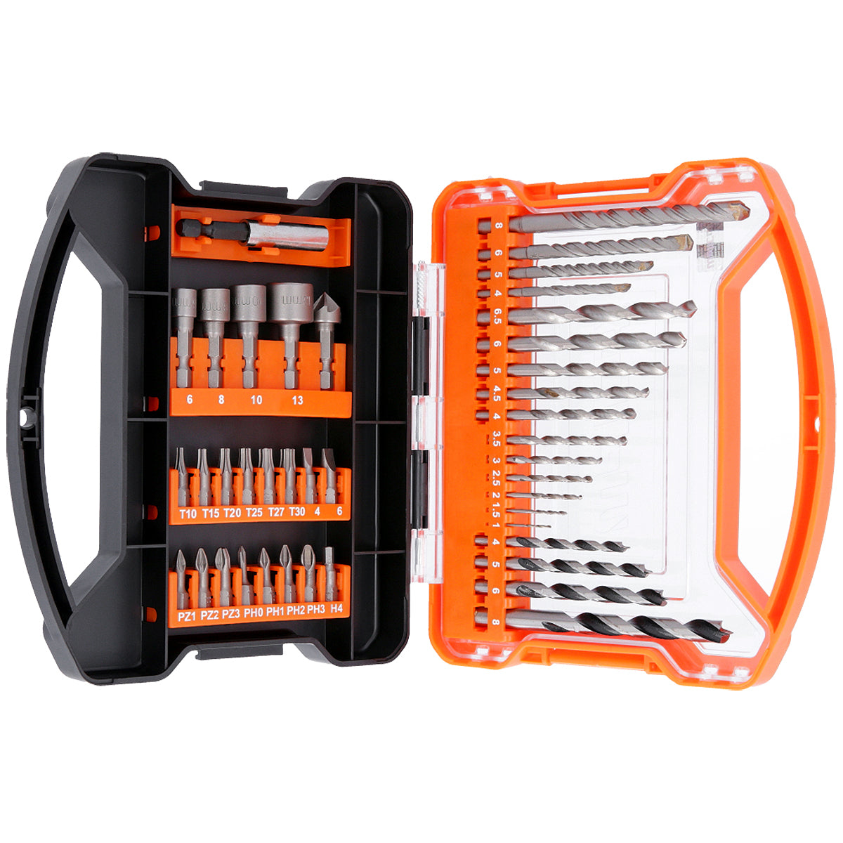 41 Piece WellCut WC-DB41U Screwdriver Bits and HSS Drill Bit Set