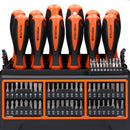 WellCut 114pcs Magnetic Screwdriver and Bit Set with Wall Mount Stand Allen Keys
