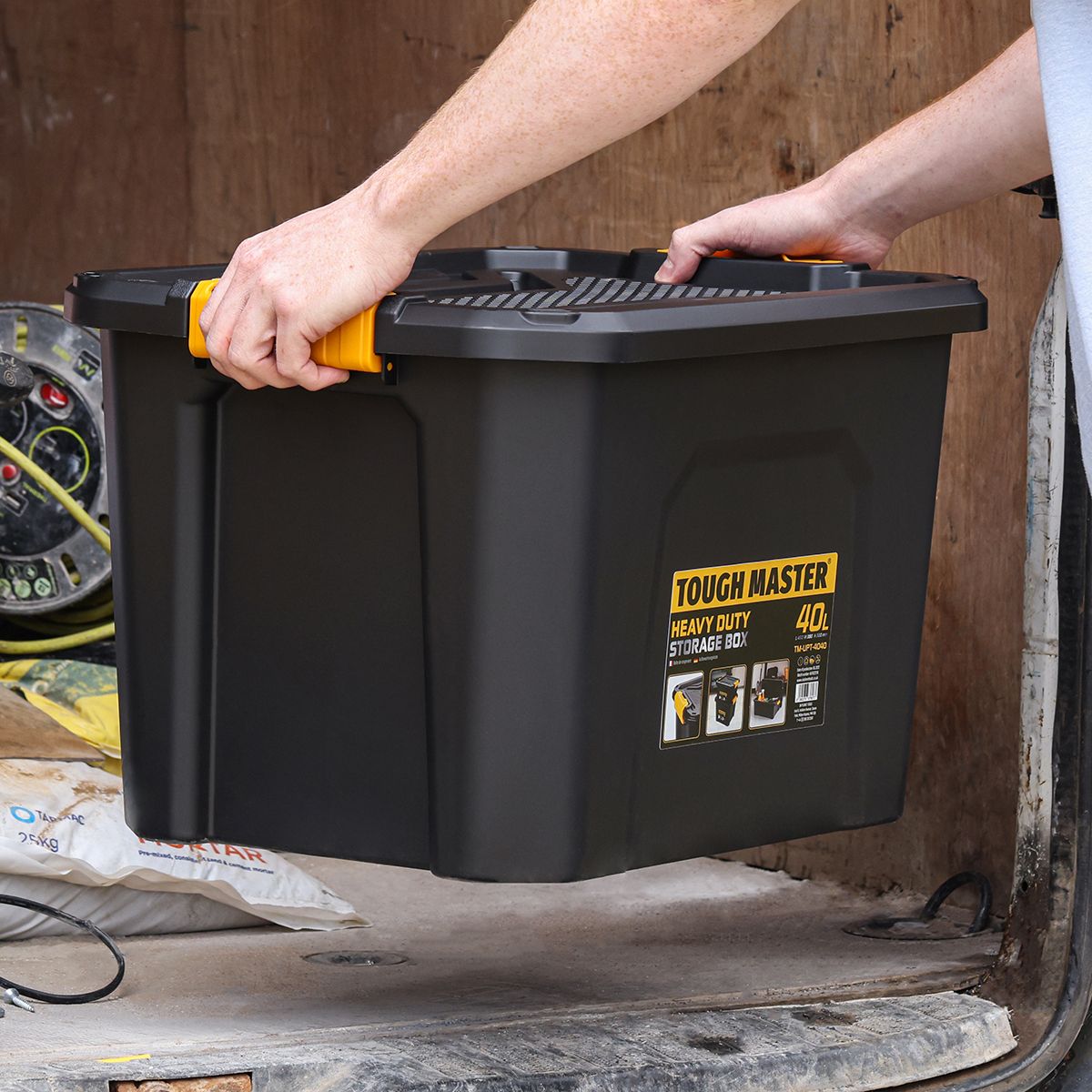 Plastikinė daiktadėžė, dėžė sandeliavimui, 40l Tough Master® TM-UPT-4040