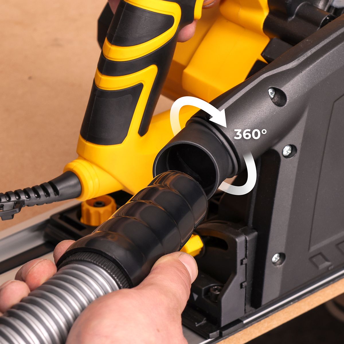 Įgilinamasis diskinis pjūklas su disku 165mm 48T - 1400W  Tough Master  TM-PTS165