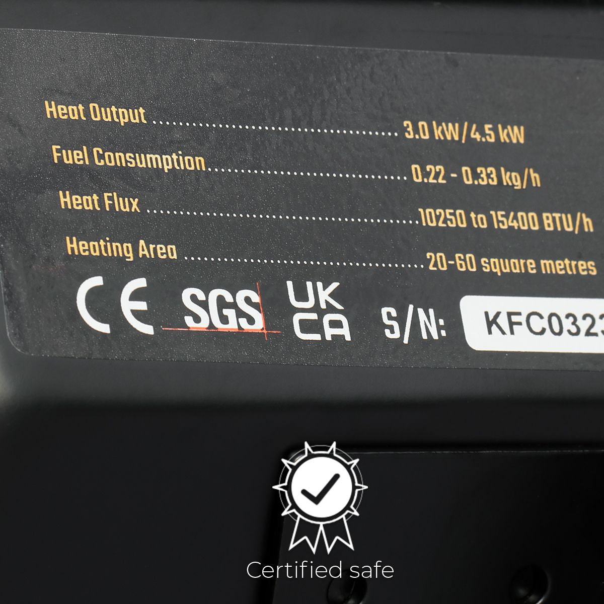 Dujinis Šildytuvas Su Stovu Ir Uždegikliu, Nešiojamas 4,5KW TOUGH MASTER®