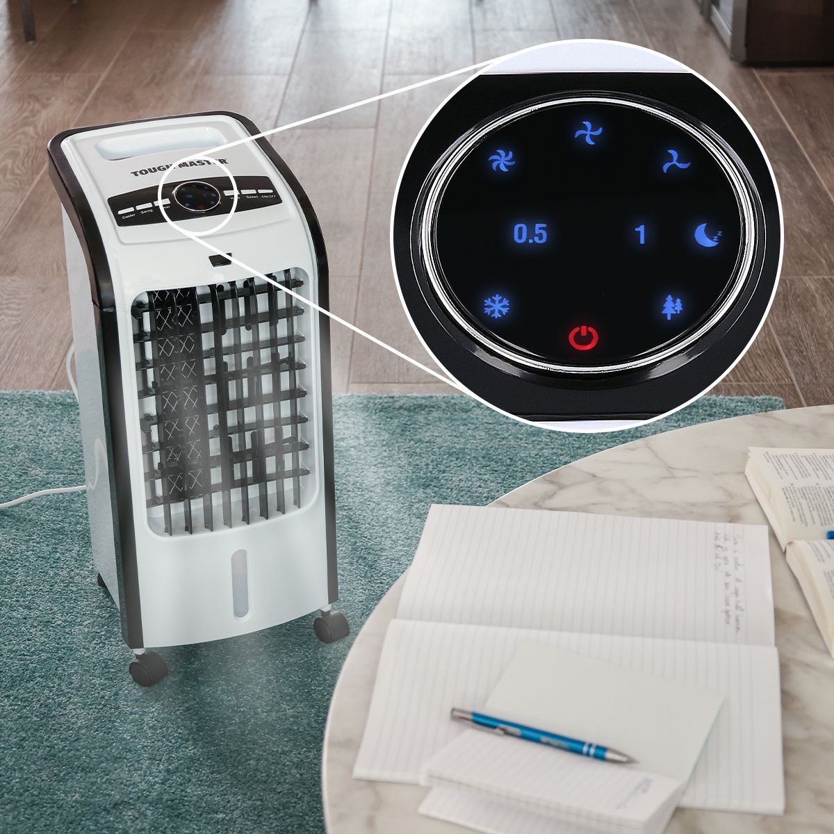 Nešiojamas kondicionierius, oro drėkintuvas, su vandens ir ledo rezervuarais Tough Master TM-AC270DW