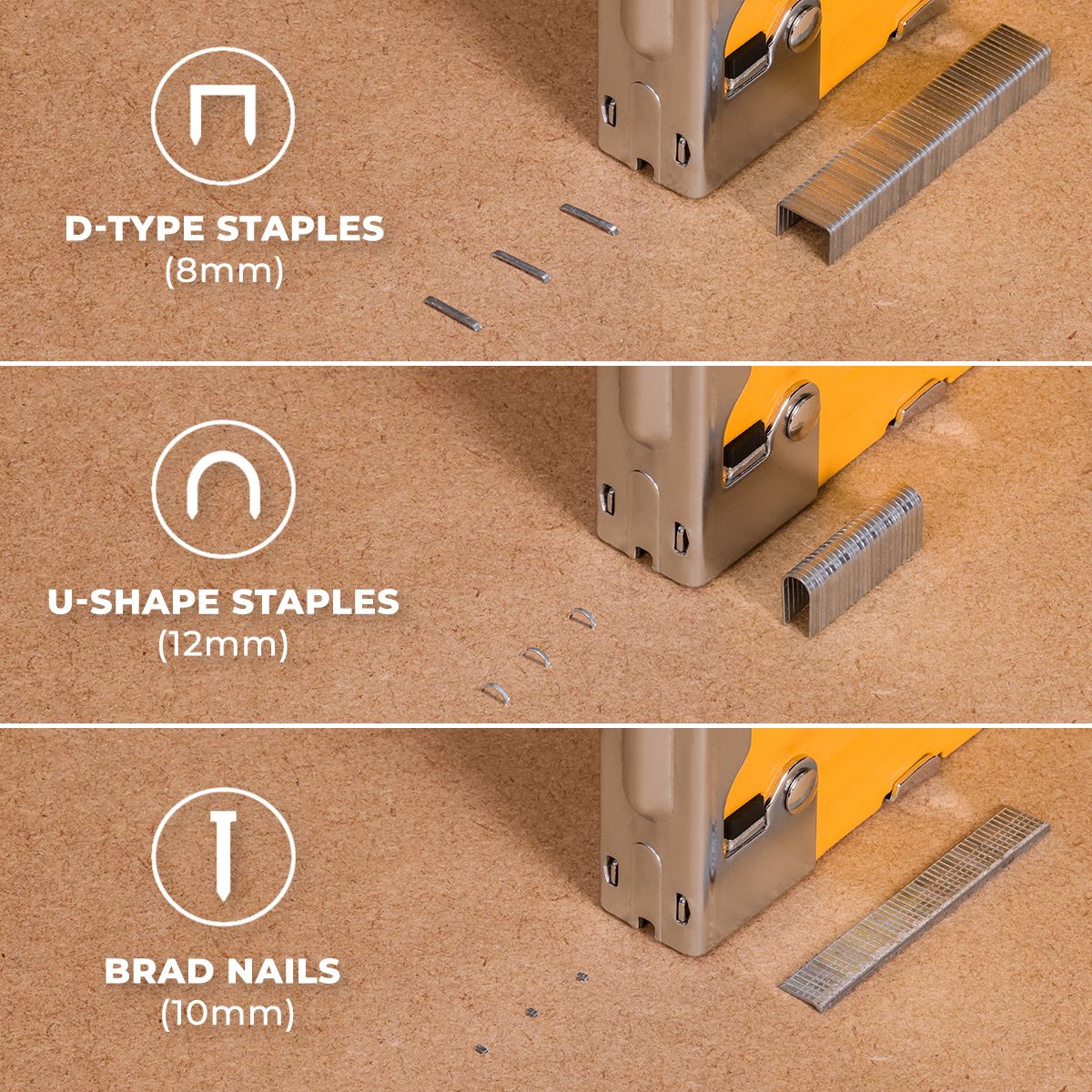 Staple gun, staple gun 3 in 1 Tough Master TM-SG31FR