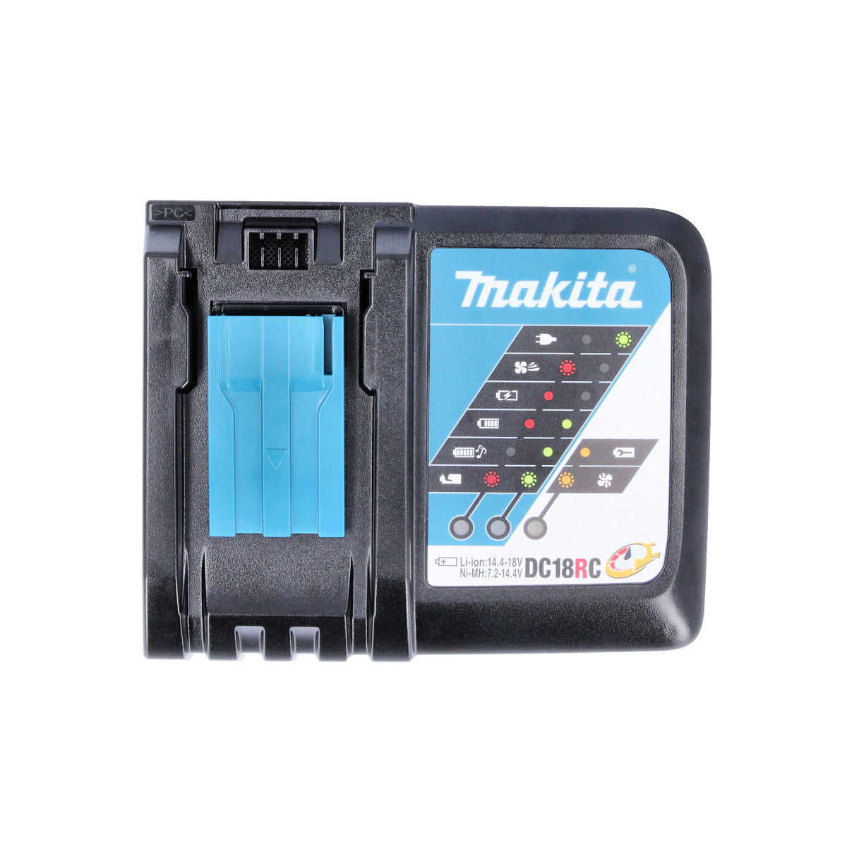 Makita DC18RC 7,2V-18V ličio jonų kompaktiškas greitasis įkroviklis