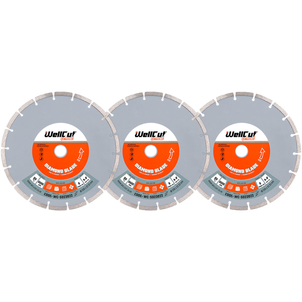 Deimantinis diskas, 3vnt 230x22.23m WellCut WC-SD23022