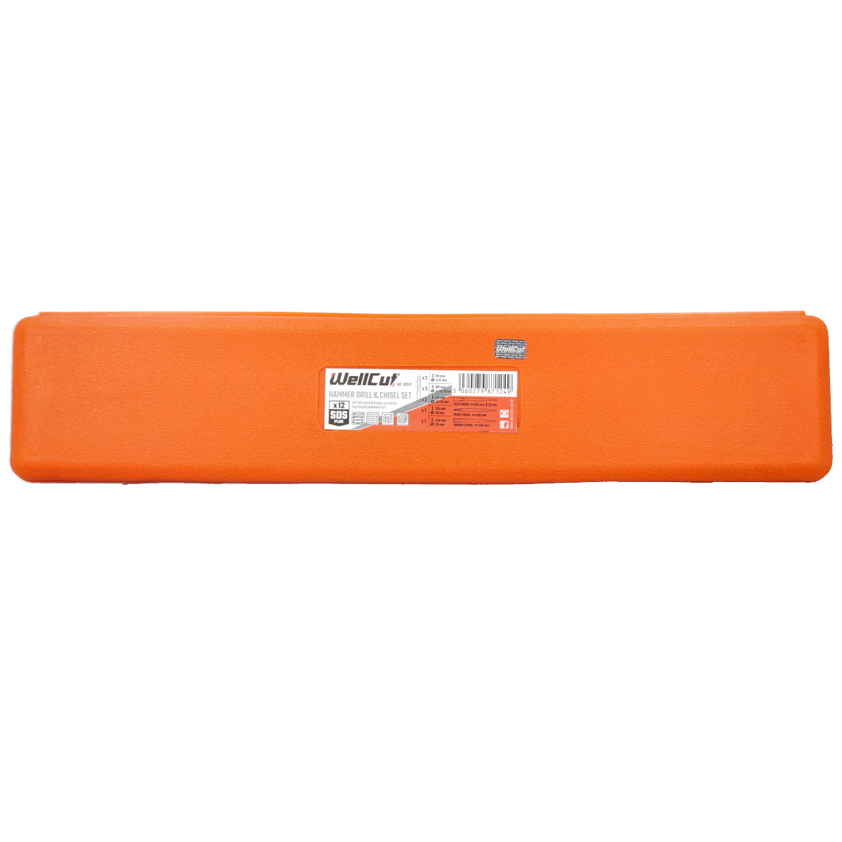 SDS grąžtų rinkinys 12vnt WellCut WC-SDS12