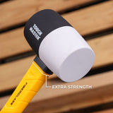 Rubber hammer 0.5kg with plastic handle Tough Master TM-RM16F