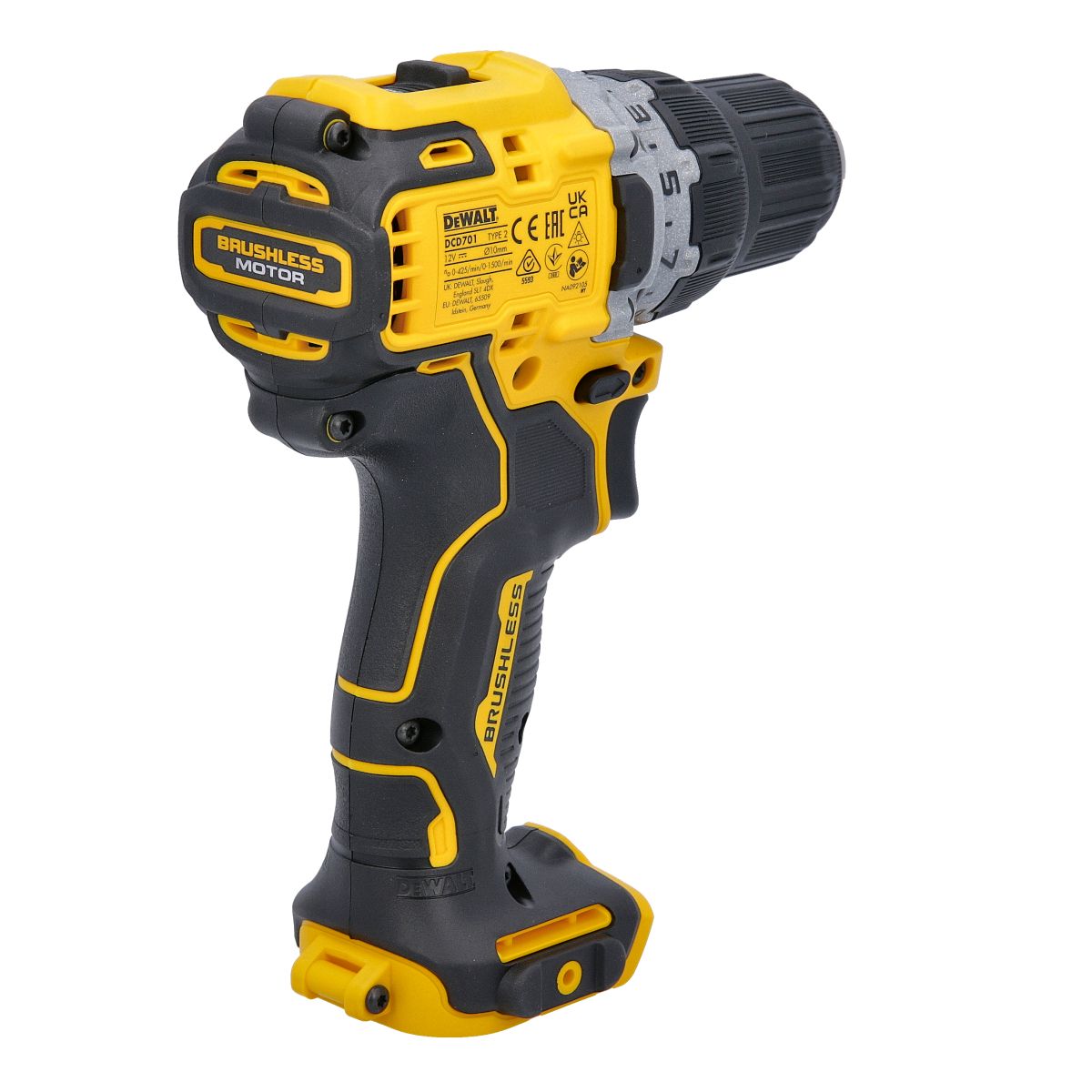 DeWalt Akumuliatorinis suktuvas-gręžtuvas  DCD701N-XJ; 12 V; be akumuliatoriaus ir pakrovėjo