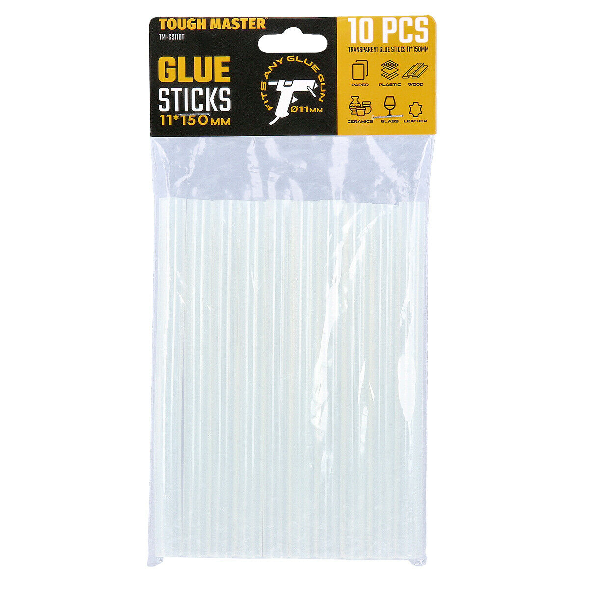 TOUGH MASTER Adhesive Glue Gun Refill Pack 11 X 150MM - 10 Sticks