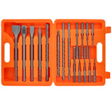 SDS drill and chisel set 17 pieces WellCut WC-SDS17