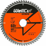 Circular Saw Blade WellCut 165mm x 20mm 60 Teeth WC-C1652060 Fits DSS610, M18CS55, GKS18