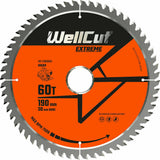 Circular saw blade, 190x30mm 60 teeth WellCut WC-C1903060