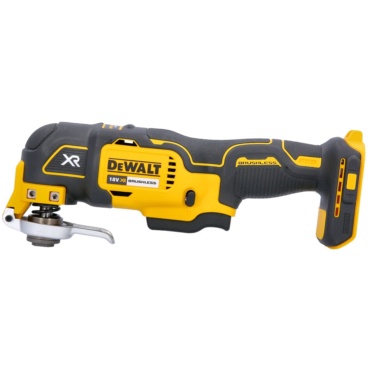 DeWalt akumuliatorinis multifunkcinis įrankis  DCS355N 18V + pjovimo, šveitimo antgaliai