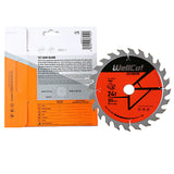 Circular saw blade, 165x20mm 24 teeth WellCut WC-C1652024