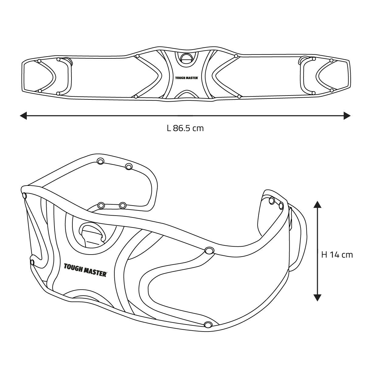 Tool belt, belt for work Tough Master TM-71819