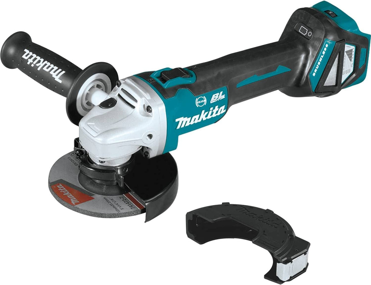 Makita   18V  akumuliatorinis kampinis šlifuoklis LXT Brushless 125mm DGA513