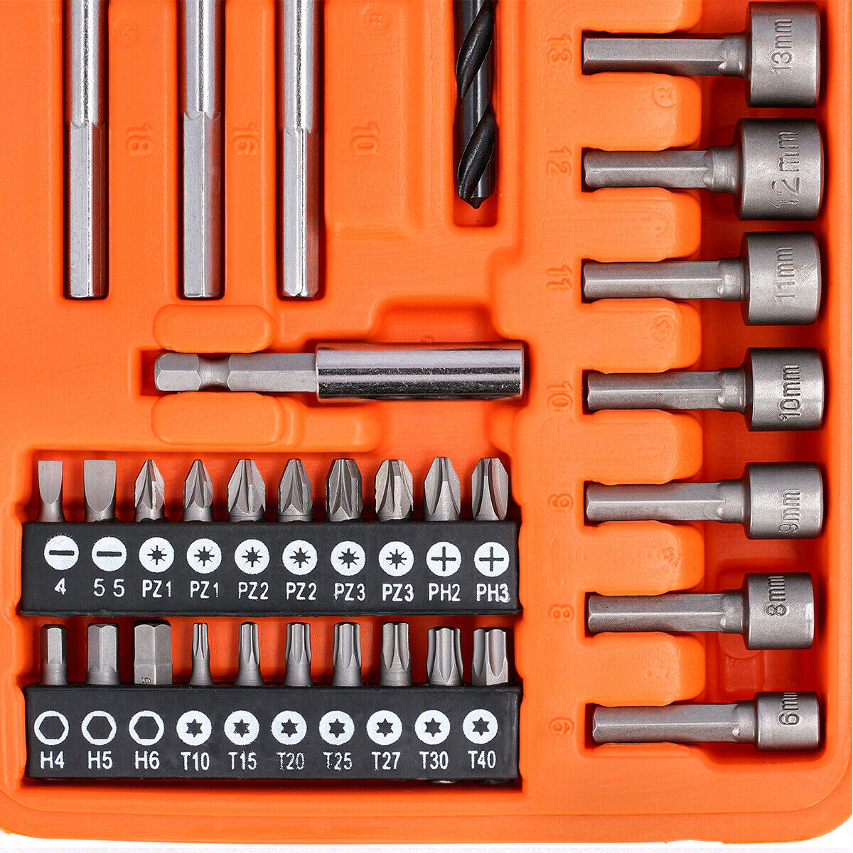 Screwdriver bit and drill set 56 pieces WellCut WC-SDB56