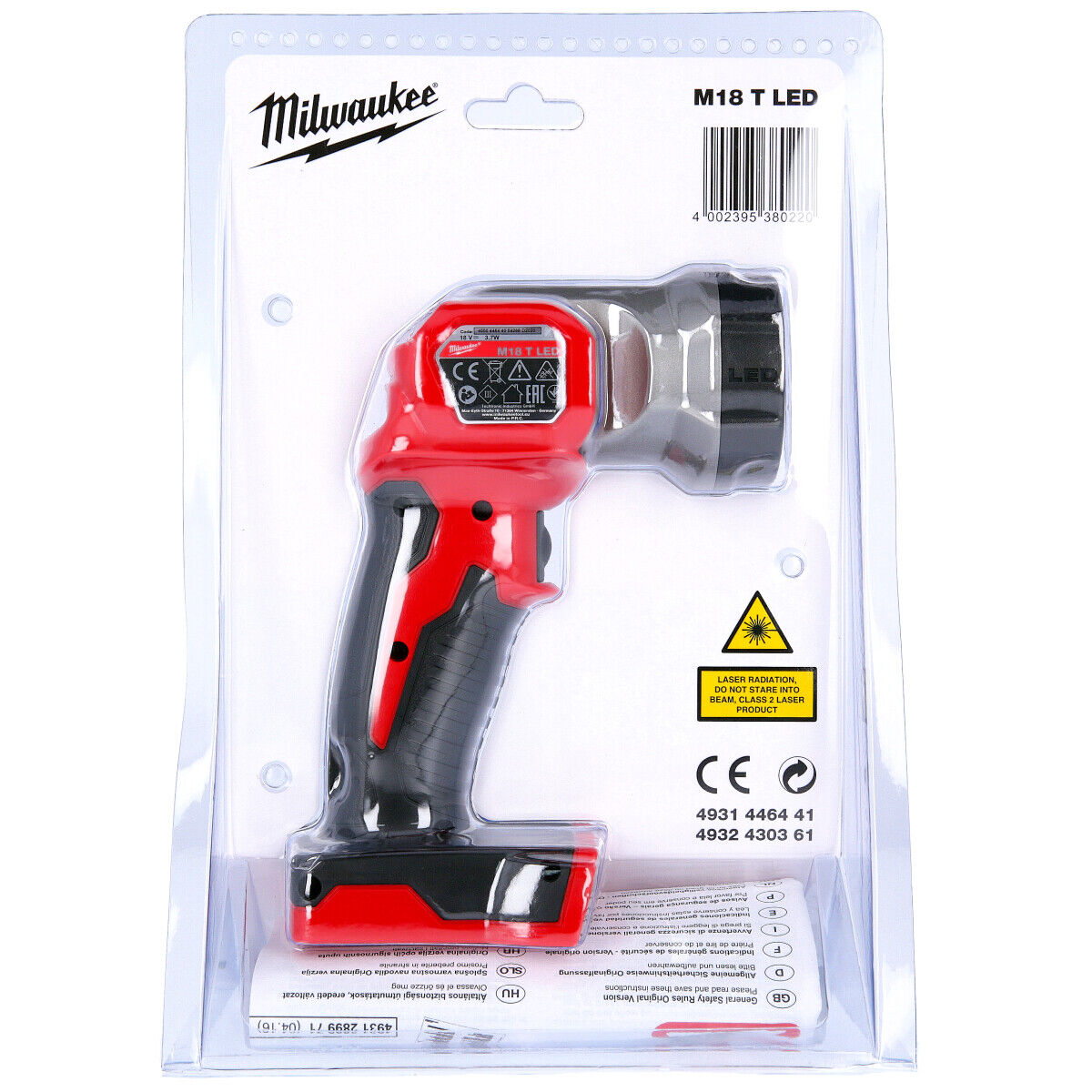 Milwaukee M18TLED-0 M18 LED Spotlight Without Battery 18V Cordless Li-Ion