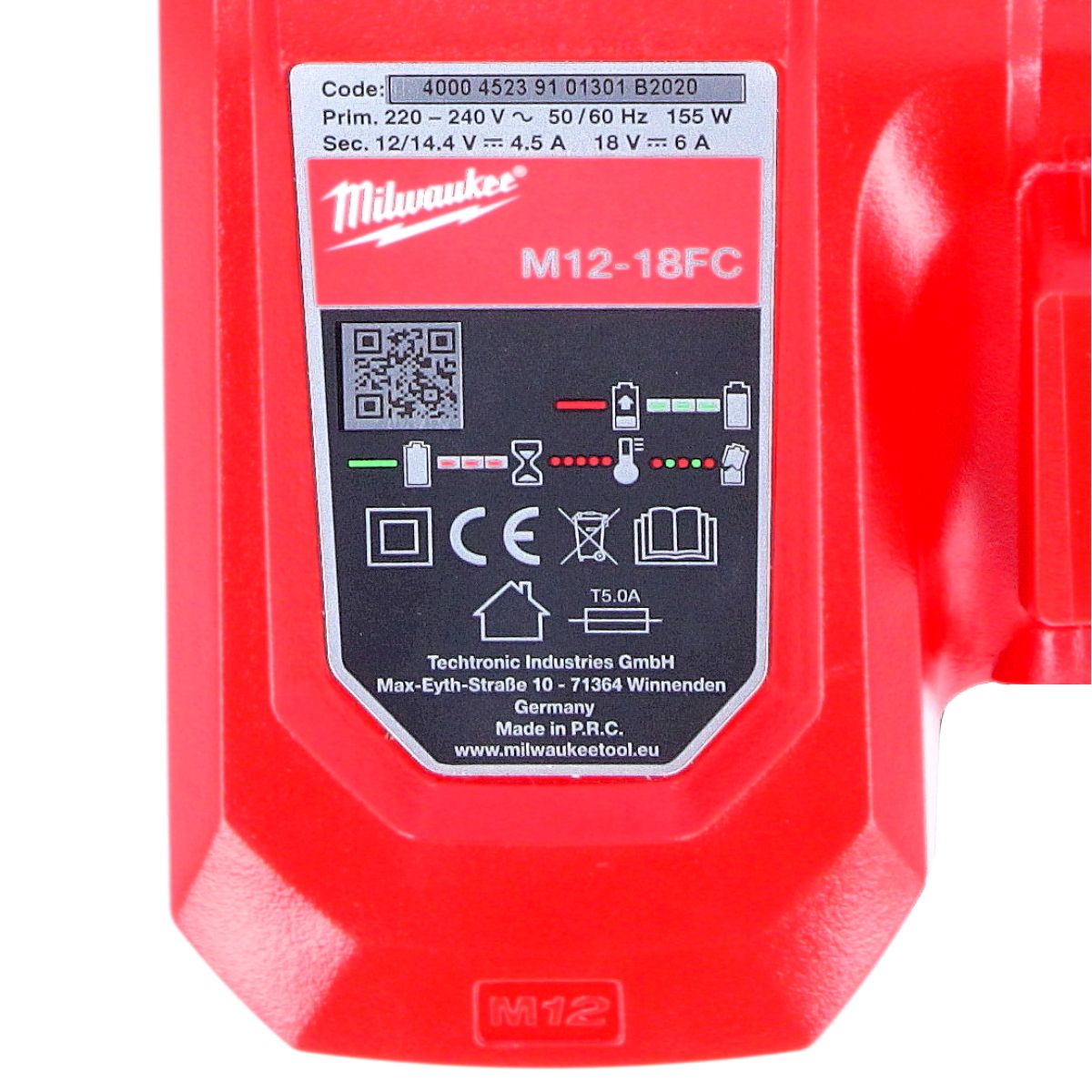 Milwaukee M12-18FC Greitas Akumuliatorių Kroviklis