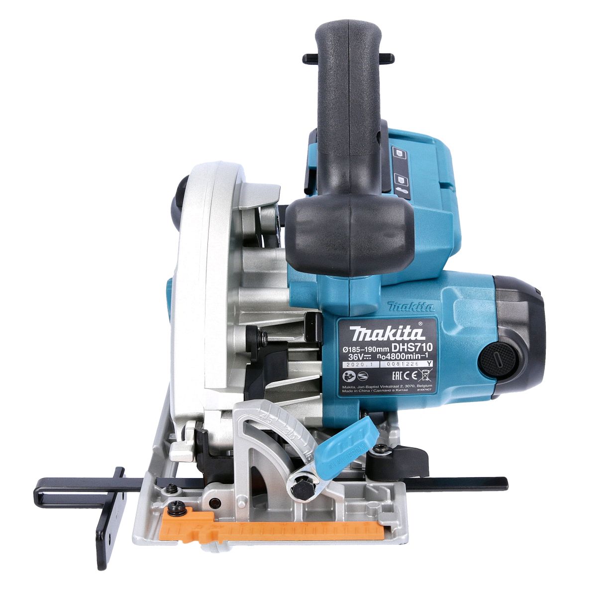 Makita akumuliatorinis diskinis pjūklas 190mm 18/36v DHS710Z su Makpac 4 dėže