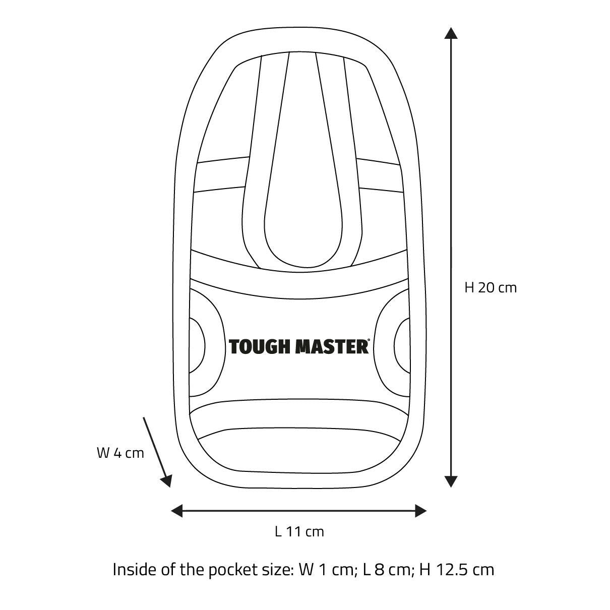 Mobile phone case for tool belts 110x200x40mm Tough Master TM-71853