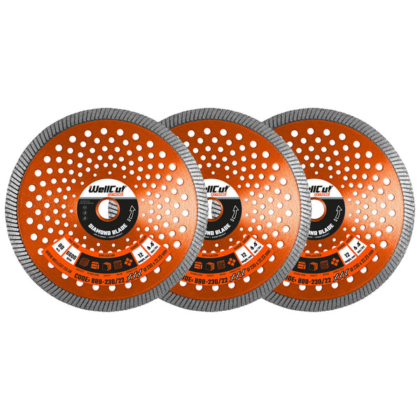 Deimantinai diskai, 3vnt 230x22mm WellCut 888-230/22-2