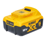 DeWalt battery with LED indicator DCB184-XJ 18V XR 5.0Ah 