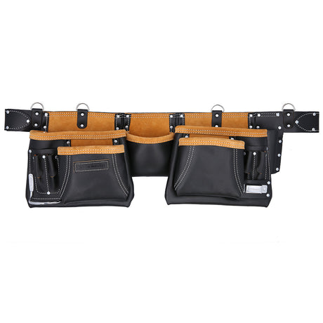 Waist Tool Belt, 11 Pockets, Leather Tough Master TM-063LP