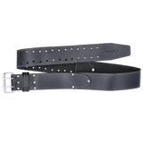 Work belt, leather, double buckle 151cm x 3mm Tough Master TM-215LB